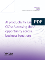 Ai Productivity Gains For Csps Assessing The Ai Opportunity Across Business Functions PDF