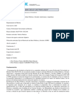 Historia de Las Ideas Políticas y Sociales Americanas y Argentinas - PROFESORADO