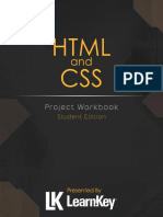 HTML and CSS Student Workbook