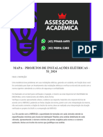 Mapa - Projetos de Instalações Elétricas - 53 - 2024