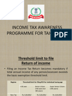 Final Tax Payers Awareness Programme