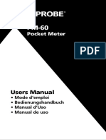 PM 60 Pocket Meter Manual