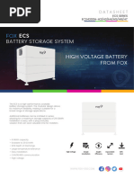 Battery Storage System: High Voltage Battery From Fox