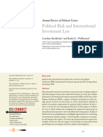 Political Risk and International Investment Law