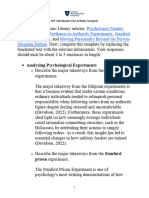 PSY 328 Module Five Activity 