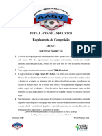 Regulamento Da Copa Futsal Afya 2024