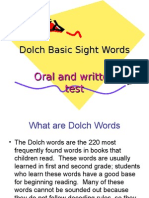 Doltch Basic Sight Words