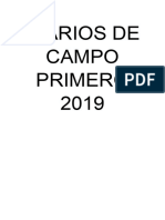 Diarios de Campo Primero 2019