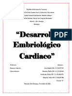 Informe de Embriologia Cardiaco 