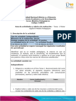 Guia de Actividades y Rúbrica de Evaluación - Unidad 1 - Tarea 1. Póster Digital El Modelo Pedagógico