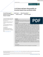 Journal of Periodontology - 2023 - Marruganti - Multiplicative Effect of Stress and Poor Sleep Quality On Periodontitis A