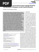 Advanced Science - 2023 - Luu - BioinspiredLLM Conversational Large Language Model For The Mechanics of Biological and