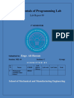 Lab Report 09 Muhammad Abdullah Zafar Gahuri Lab Report 09 ME-14 (C) 405642