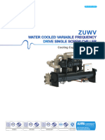 ZUWV Water Cooled Variable Frequency Drive Single Screw Chiller