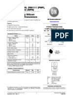 2N6107, 2N6109, 2N6111 (PNP), 2N6288, 2N6292 (NPN) Complementary Silicon Plastic Power Transistors