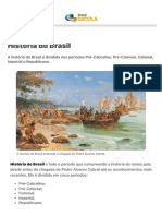 História Do Brasil: Resumo, Períodos, Eventos - B