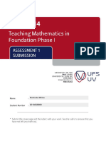 OMFT2614 - Assessment 1 - Rubric - Revised - PK - BW190721