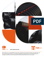 TDR ULTRA Hdpe Corrugated Pipe Spec Sheet