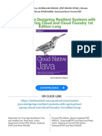 (PDF Download) Cloud Native Java Designing Resilient Systems With Spring Boot Spring Cloud and Cloud Foundry 1st Edition Long Fulll Chapter