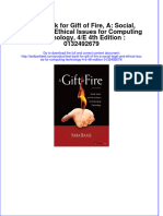 Test Bank For Gift of Fire, A: Social, Legal, and Ethical Issues For Computing Technology, 4/E 4th Edition: 0132492679