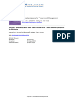 Ahmed Et Al 2023 Factors Affecting The Time Overrun of Road Construction Projects in Ethiopia