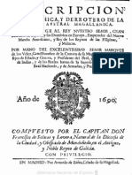 Descripcion Geographic A y Derrotero de La Region Austral Magallanica (1690)