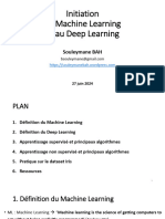 Initiation Au Machine Learning Et Au Deep Learning