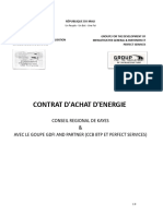 Contrat D'achat D'energie Electrique