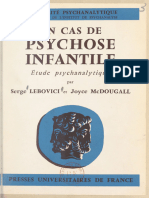 Un Cas de Psychose Infantile. Étude Psychanalytique (Institut de Psychanalyse, Serge Lebovici Etc.)