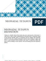 Neonatal Tetanus