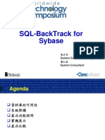 Sql-Backtrack For Sybase: System Consultant Manager