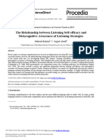 The Relationship Between Listening Self Efficacy A - 2014 - Procedia - Social An