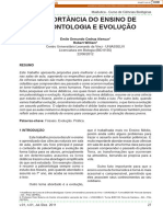 A Importância Do Ensino de Paleontologia E Evolução: Emile Ormundo Cedraz Alencar Robert William