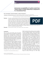 Physical Properties and Sensory Acceptability of Cookies Made From Chickpea Addition To White Wheat or Whole Wheat Flour Compared To Gluten-Free Amaranth or Buckwheat Flour