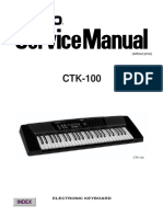 Casio CTK 100 Service Manual