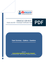 Oracle 1Z0 819 Questions and Answers PDF