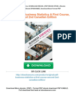 Get (Original PDF) Business Statistics A First Course, Second 2nd Canadian Edition Free All Chapters