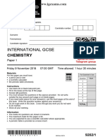 AQA Chemistry P 1 NOVEMBER 2018 QP