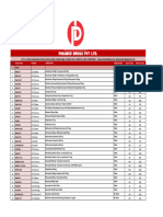 Pinamed Price List Jan 2024 (Including Freight)