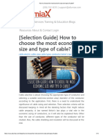 How To Choose The Most Economic Size and Type of Cable