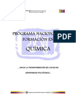 Documento Rector PNF en Química (Julio 28 de 2009)