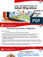 FINALS Lesson 2 Push and Pull Factors of Migration