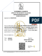 Income Certificate