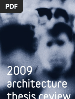 Architecture Thesis Review Pamphlet