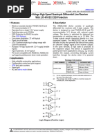 AM26LV32E Low-Voltage High-Speed Quadruple Differential Line Receiver With 15-KV IEC ESD Protection