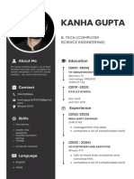 Modern Minimalist CV Resume