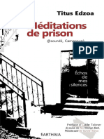 Meditations de Prison Titus Edzoa