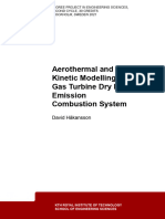 Aerothermal and Kinetic Modelling of A Gas Turbine DLE