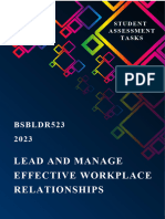 BSBLDR523 Lead Manage Efft Relations Asst Tasks-2023-Public Domain