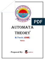 Kuk B.tech Cse Automata Theory